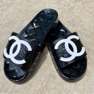 Chanel Jelly Slides